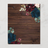 バジェットブルゴーニュ&ネイビークールペスシャワー招待状 (裏面)