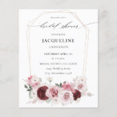 バジェットブルゴーニュ&ピンクエレフローラブライダルシャワー2 チラシ (正面)