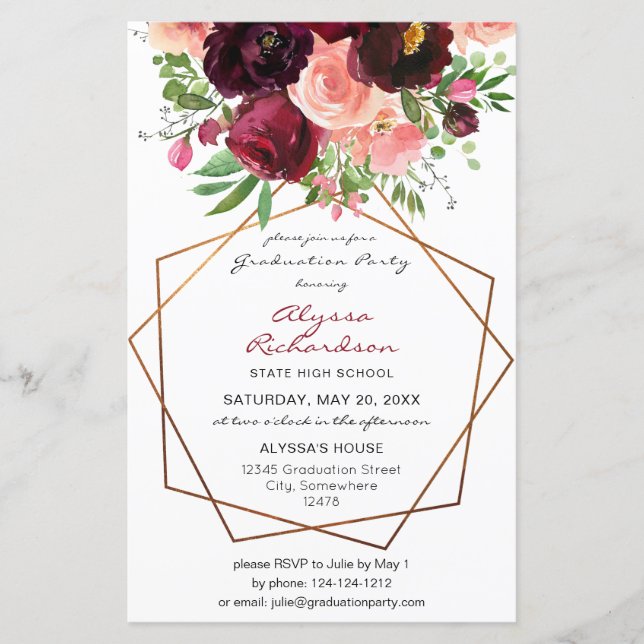 バジェットブルゴーニュ&ピンクフローラFrグラードパーティー写真 (正面)