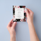 バジェットブルゴーニュ&ピンク6フローラ卒業パーティーB チラシ (手)