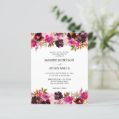 バジェットブルゴーニュ、ピンク&パープルフローラ結婚ズ (スタンド正面)