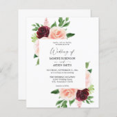 バジェットブルゴーニュ&赤面ピンク4結婚フローラ (正面/裏面)