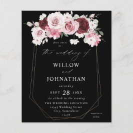 バジェットブルゴーニュ&赤面ピンク6エレ結婚フローラズB チラシ