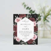 バジェットブルゴーニュ&赤面ピンク6フローラ – 黒 (スタンド正面)