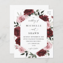 バジェットブルゴーニュ&赤面ピンク6結婚フローラ