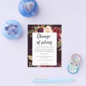 バジェットブルゴーニュMarasala DBプランの変更フライヤー チラシ (シングル)