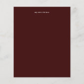 バジェットブルゴーニュMarasala DB2計画の変更フライヤー チラシ (裏面)