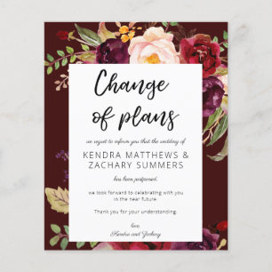 バジェットブルゴーニュMarasala DB2計画の変更フライヤー チラシ