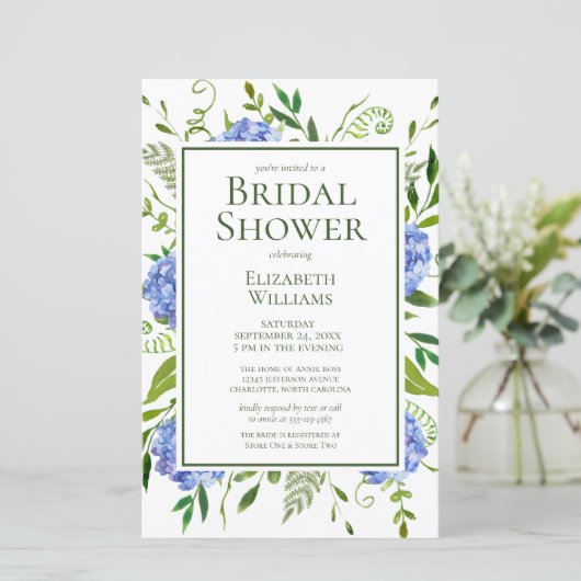 バジェットブルーアジンジスウォーターカラーブライダルシャワー (スタンド正面)