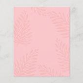 バジェットブルーアロハハワイトロピカル金ゴールド誕生日 (裏面)