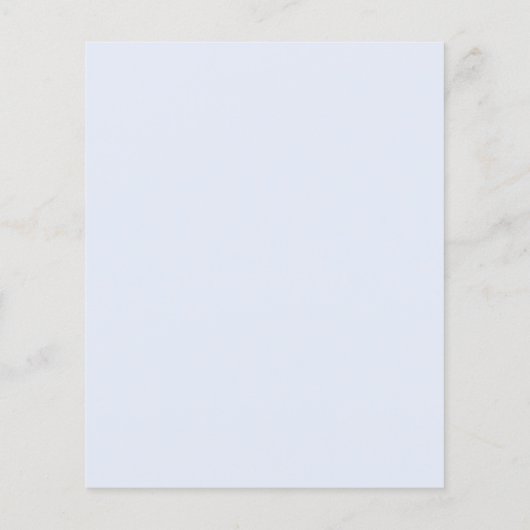 バジェットブルーウォーターカラーボウボーイベビーシャワー チラシ (裏面)