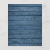 バジェットブルーウッドメイソンジャース結婚式招待状 (裏面)