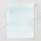 バジェットブルーエレファントボーイベビーシャワー招待状 チラシ (裏面)