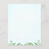 バジェットブルーエレファントボーイベビーシャワー招待状 チラシ (裏面)