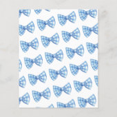 バジェットブルーギンガムボウタイベビーシャワーピクニック (裏面)