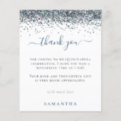 バジェットブルーグリッター写真キンセアニェラありがとう (正面)