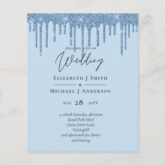 バジェットブルーグリッター結婚ズ (正面)