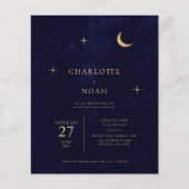 バジェットブルーシチュアル金ゴールドムーンスター結婚ズ写真 (正面)