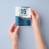 バジェットブルーシルバーフォイルグリッターキンセアニェラ15th チラシ (手)