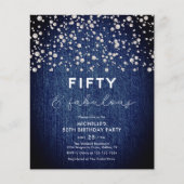 バジェットブルーデニム&パールスファブラス50誕生日 チラシ (正面)