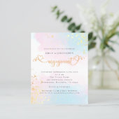 バジェットブルーピンクウォーターカラーハート婚約 (スタンド正面)