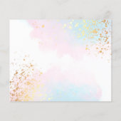 バジェットブルーピンクウォーターカラー婚約発表 (裏面)