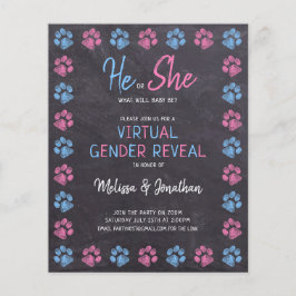 バジェットブルーピンクシャルボードバーチャルジェンダーの発表