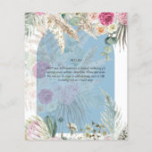 バジェットブルーピンクフローラパンパスグラス結婚ズ チラシ (裏面)