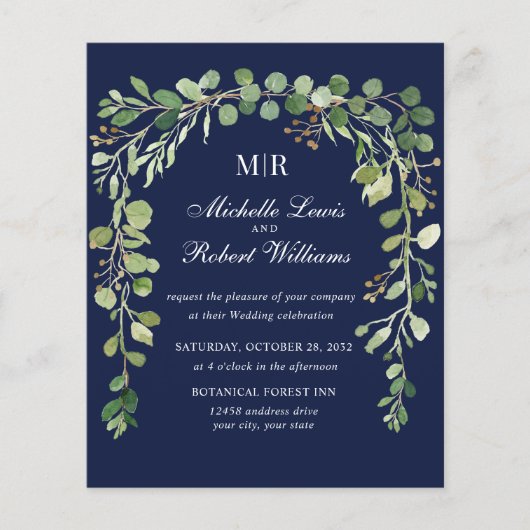 バジェットブルーフローラアーチサマー春の結婚式 (正面)