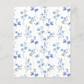 バジェットブルーフローラガール卒業パーティー招待状 チラシ (裏面)