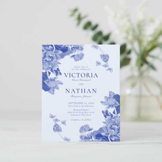 バジェットブルーフローラチノイスリーシック結婚写真 (スタンド正面)