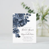 バジェットブルーフローラブライダルシャワー招待 (スタンド正面)