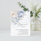 バジェットブルーフローラ婚約パーティ招待状 (スタンド正面)