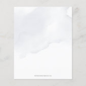 バジェットブルーフローラ婚約パーティ招待状 (裏面)