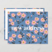 バジェットブルーフローラ我々は新しいホームムービングカードを移動 (正面/裏面)