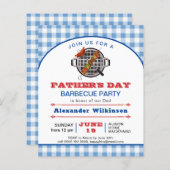 バジェットブループライド父の日BBQパーティー招待状 (正面/裏面)