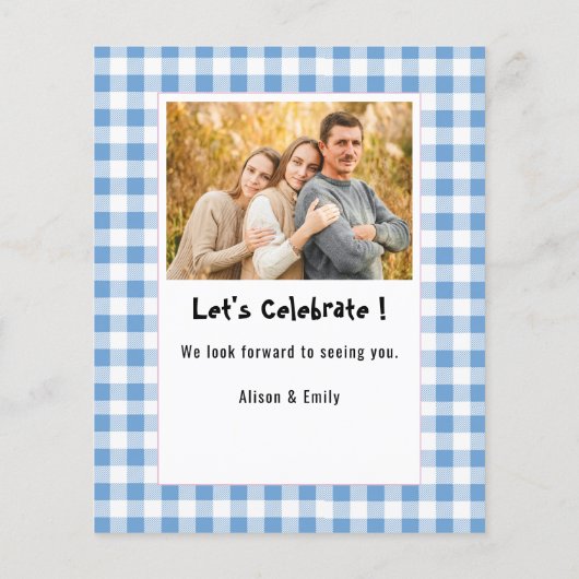 バジェットブループライド父の日BBQパーティー招待状 チラシ (裏面)