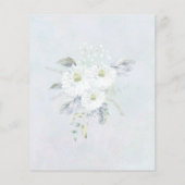 バジェットブルーホワイトフローラ結婚式招待状 (裏面)