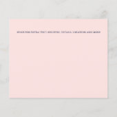 バジェットブルーミングフラワーオレンジネイビーブライダルシャワー (裏面)