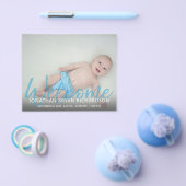 バジェットブルームルフォトウェルカム誕生アナウンスフライヤー チラシ (シングル)