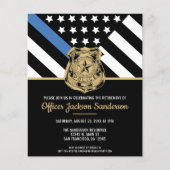 バジェットブルーライン警察退職招待状 (正面)