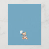 バジェットブルー我々は真珠のように待つことができ男の子のシャワー チラシ (裏面)