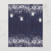 バジェットブルー素朴メイソンジャー結婚式招待状 (裏面)