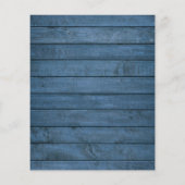 バジェットブルー素朴ライツメイスンジャードウェディング招待 (裏面)