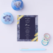 バジェットブルー絵を描金ゴールドマーブル結婚ズ チラシ (シングル)