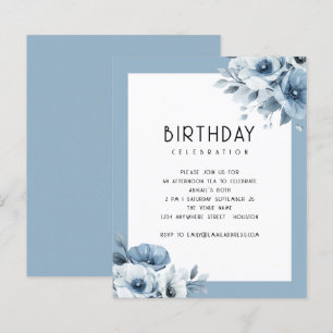 バジェットブルー花模様アフタヌーンティー80誕生日