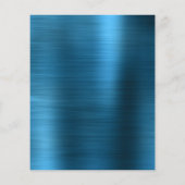 バジェットブルー金ゴールドフローラティール（緑がかった色）ブラッシュメタル結婚ズ (裏面)