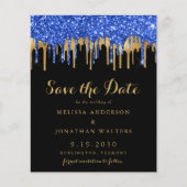 バジェットブルー金ゴールドブラックグリッタードライブ日付の保存 (正面)