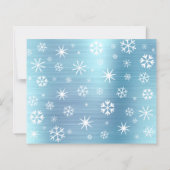 バジェットブルー1stホリデーベビーフォトスノーフレークスカード (裏面)