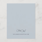 バジェットブルー&ネイビーフローラオンダスティブルー結婚ズ (裏面)